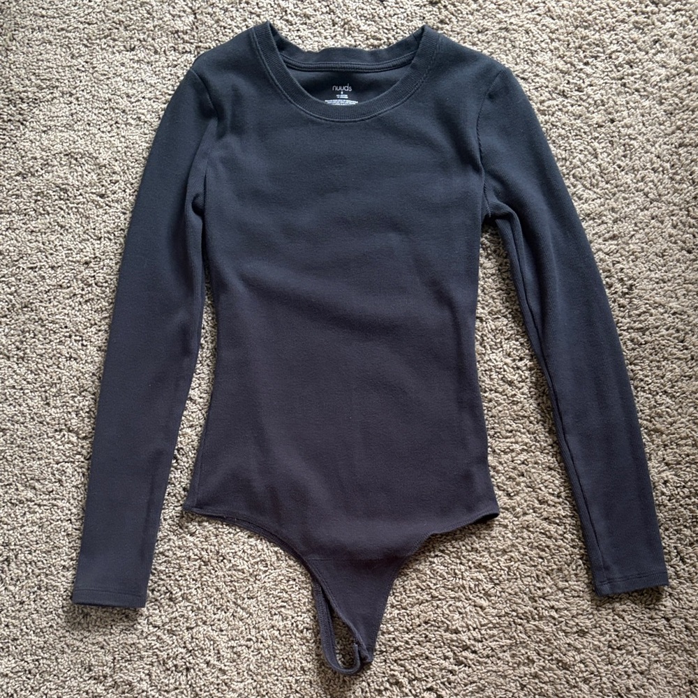 Nuuds Ribbed Long Sleeve Bodysuit
